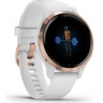 Montre sport GARMIN Venu 2S Rose Gold avec bracelet blanc – Image 4